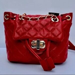 Badgley Mischka Scarlet Quilted Backpack